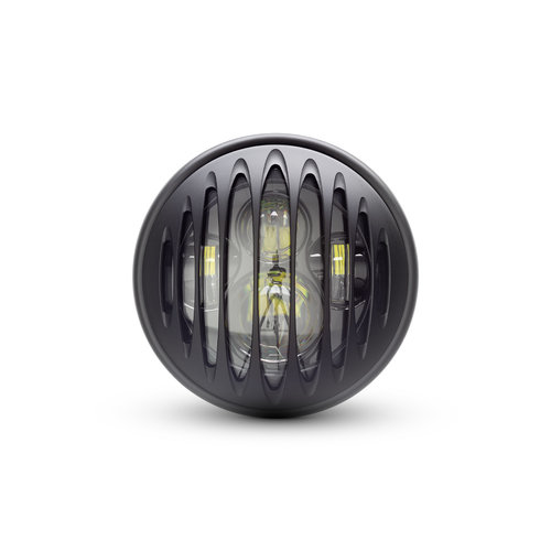 Projecteur à LED 7 " avec multiprojecteur noir mat et grille prison