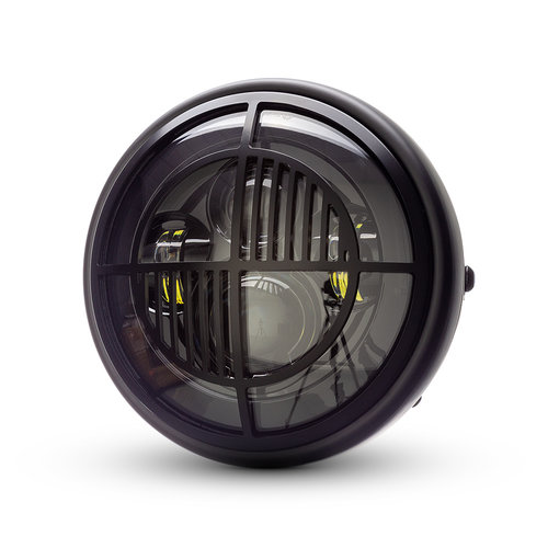 7 "Matte Black Multi Projektor LED Scheinwerfer +  Beemer Cover