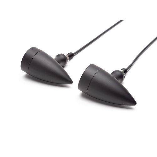 Black Bullet Alloy Geïntegreerde LED-dagrijverlichting + richtingaanwijzers