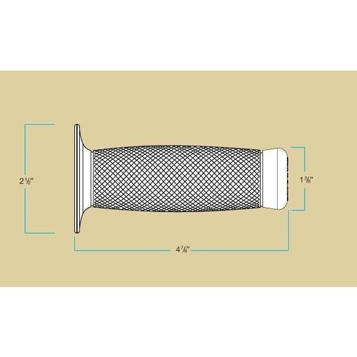 Biltwell 1" Renegade Handvatten grijs TPV