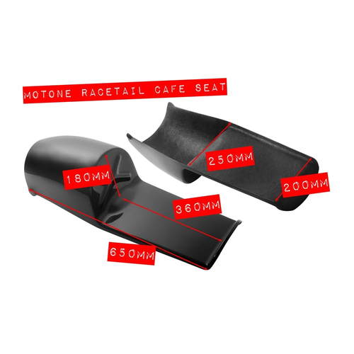 Motone Cafe Racer Custom Universal Seat Pan Racetail