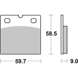 Brake pad Standard BMW R65 R80 R100