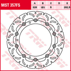 Lucas Floating Brake Disc RAC MST357FS