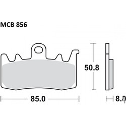 TRW Bremsbeläge Sint SRT MCB856SRT