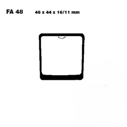Brake pad set for (K) Z 400 78-80
