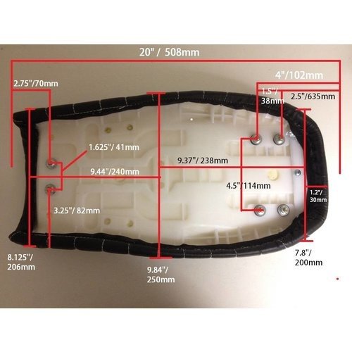 Diamond Stitch Brat Seat Brown 65