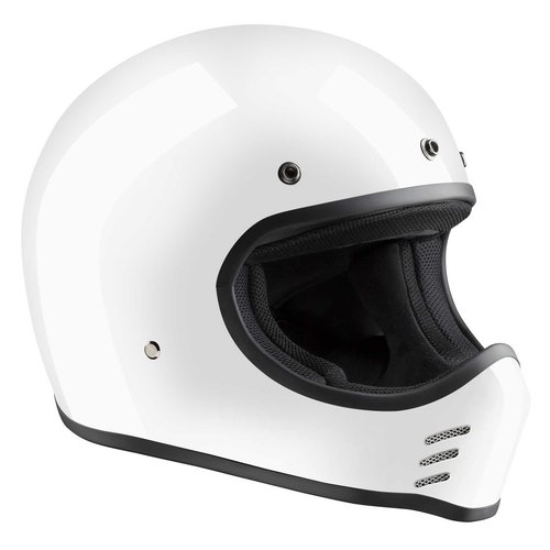 Bandit HMX ECE Casque Historic Motocross blanc