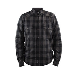 Tissu de protection Moto Shirt Gris / Noir