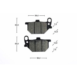 Brake pads front STD MCB520 Yamaha XS 750 XV 750