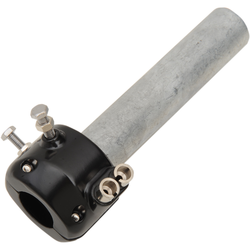 Puño de Gas Twin Pull de Aleación 7/8" / 22 mm para 2 Cables - Negro o Cromo