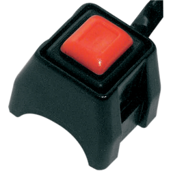 Coupe-circuit Bouton-poussoir Suzuki Style Noir/Rouge Remplacement OEM