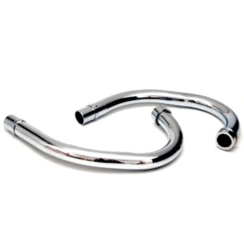 Emgo Exhaust Pipes Set (2) - Left & Right Side for Honda CX500 / CB250 / CB400N