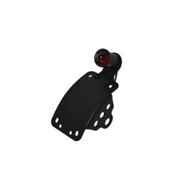 Black Side Mount Curved Atomic LED Tail Light