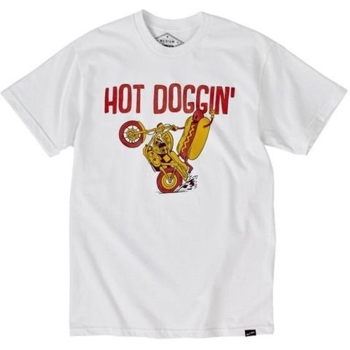 Biltwell Hot Doggin 'T-Shirt - Weiß