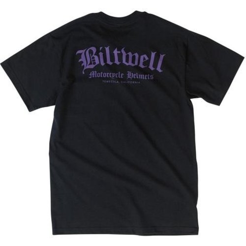 Biltwell Old English Pocket T-Shirt Schwarz