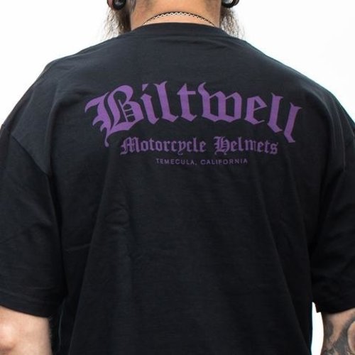 Biltwell cursiva T-Shirt Negro ** Nuevo Y En Stock **
