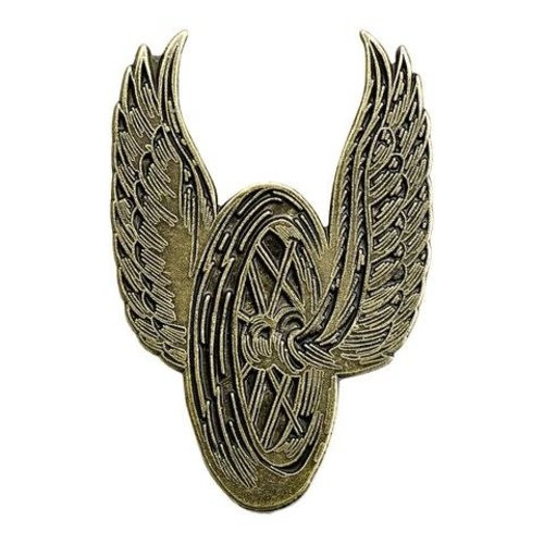 Biltwell Enamel Pin Winged Wheel - Brass