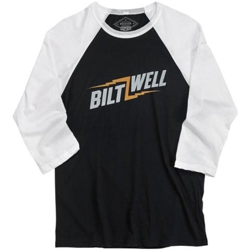 Biltwell Bolts Raglan Shirt - Schwarz / Wei√ü