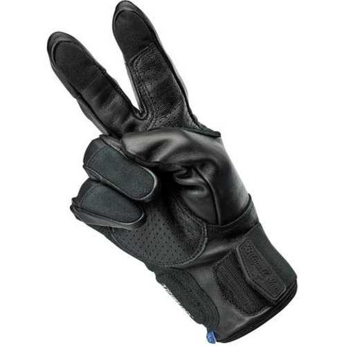 Biltwell Belden Handschuhe - Schwarz / Schwarz