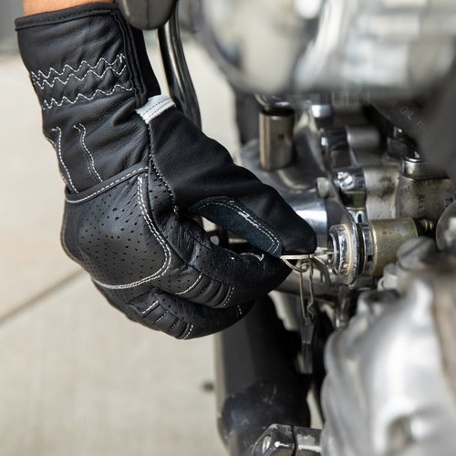 Biltwell Borrego Handschuhe - Schwarz / Zement