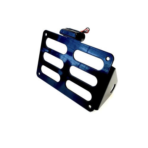 MCU Side Mount "Slotted" with Licence plate light - Black