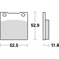 Brake pads Honda CB/CM MCB55