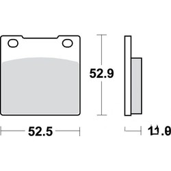 Brake pads Honda CB/CM MCB55