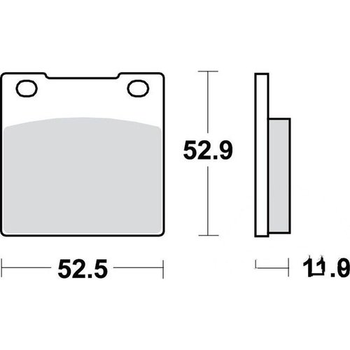 TRW Brake pads Honda CB/CM MCB55