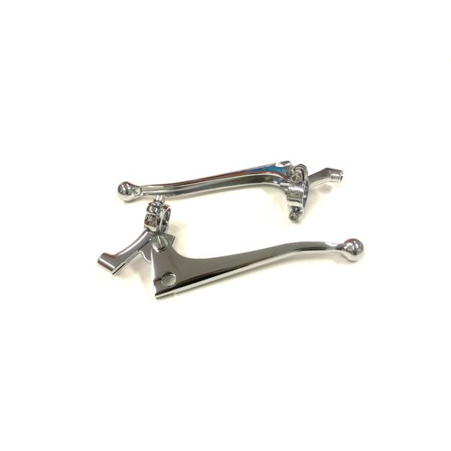 Emgo 7/8" Ball End Clutch & Brake Lever Set for 22 mm Handlebars - OE Fitment for Norton & Velocette
