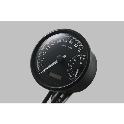 Daytona Velona "W" 80 mm snelheidsmeter 200 km / u en 9000 tpm