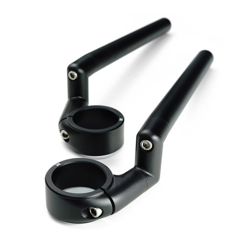 Rebelmoto High Rise verstelbare clip-ons 25° Zwart