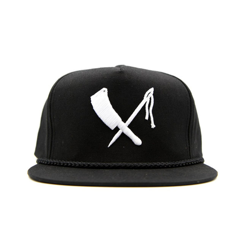 Rusty Butcher cap logo snapback black