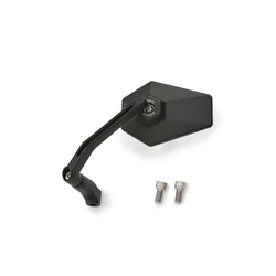 Specchietto CNC Hexagon in Alluminio - Rod Model, Omologato E, Compatibile con Tutti i Manubri