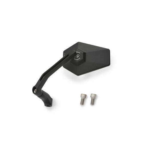 Daytona CNC Hexagon Aluminium Mirror - Rod Model, E-marked, Fits All Handlebars