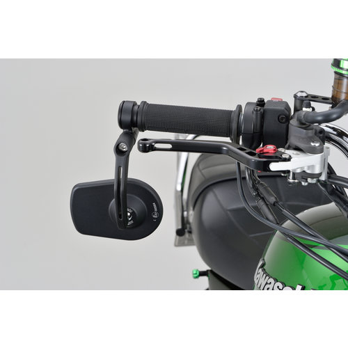 Daytona Rétroviseur d'Embout de Guidon, CNC Pan Design, Aluminium, Homologué E, Convient aux Guidons de 22 mm / 1 Pouce