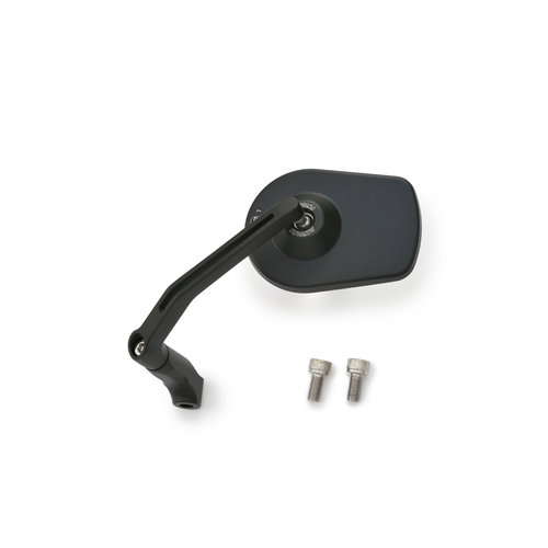 Daytona CNC Pan Aluminium Rod Mirror No.5 - E-Marked, Left & Right Side Fitment, Includes M10 x P1.25 Mounting Bolts