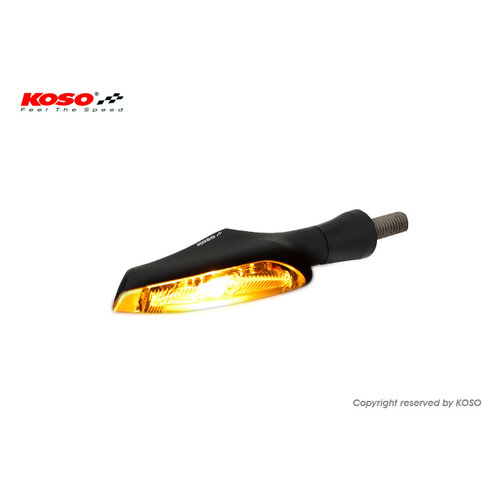 KOSO Infinity LED-display, zwart - smoke