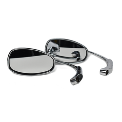 Adjustable Bar end Mirror ABS Chrome