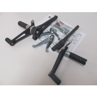 Moto Guzzi Rearset Black Foldable