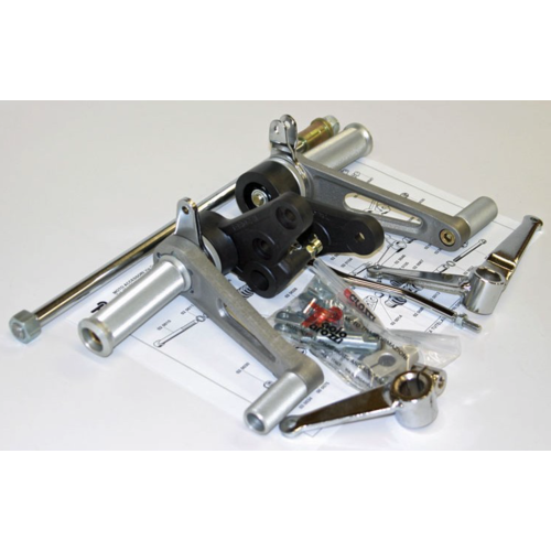 Tarozzi Honda CX500 E Rearset Knurled Fixed