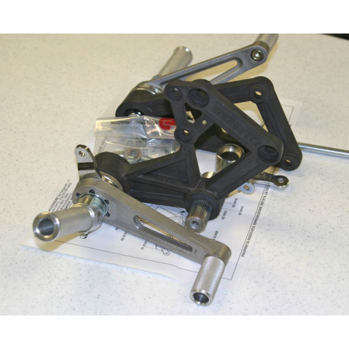 Tarozzi Honda CB Rearset Knurled Foldable