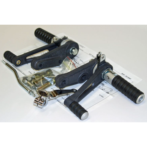 Tarozzi Honda CB Commandes reculées Noir Pliable