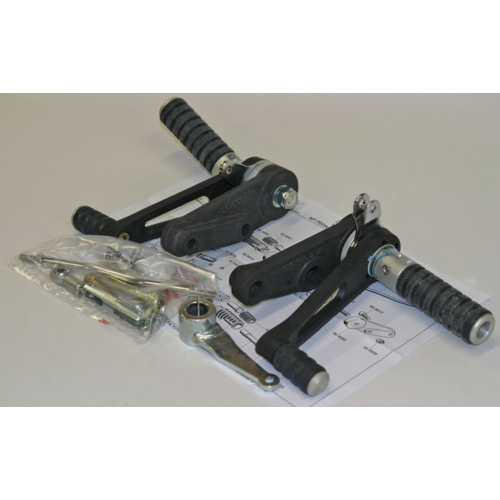 Tarozzi Honda CB Rearset Black Foldable