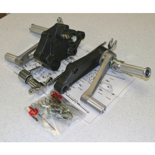 Tarozzi Kawasaki GPZ Fußrastenanlage Knurled Faltbar