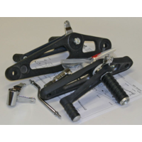 Kawasaki Z Commandes reculées Noir Fixé