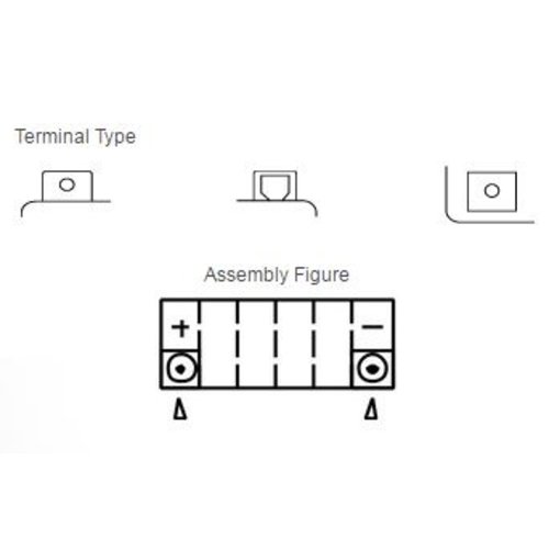 Yuasa Batteria senza manutenzione YTX12-BS