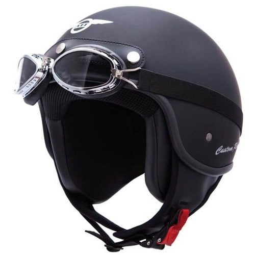 pu leather motorcycle helmet