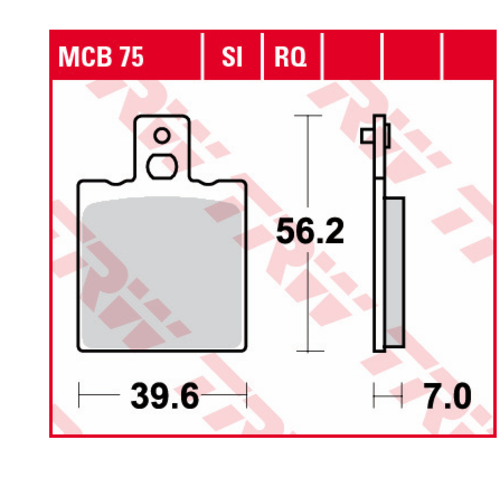 TRW Bloc de frein MCB75