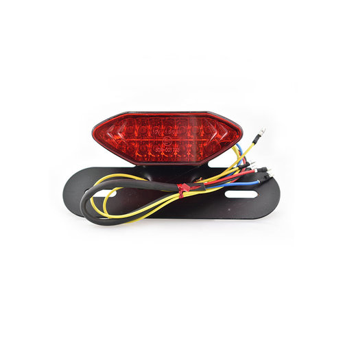 Feu arrière LED avec clignotants intégrés & support de plaque 