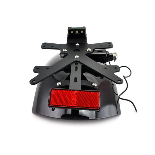 BMW R NineT Rear Fender with Licence Plate Holder Black